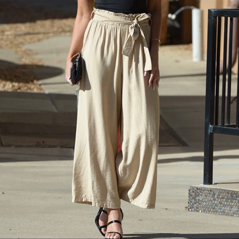 NWT! Beautiful Temperament Wide Leg Woven Pant 🛍